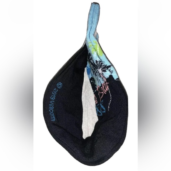 MTV Crew Socks 1 Pair Men’s 6.5-12 Black Blue w Logo Spring Break ‘88 Music NEW! - Picture 6 of 6